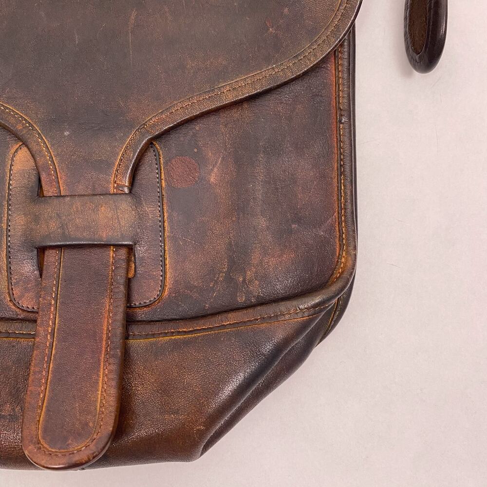 Vintage 1970's Coach Courier Pouch 8920 Leather Bag Brown - Picture 3 of 7